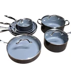 Greenpan Valencia Pro 11PC Ceramic Nonstick Cookware Set Pfas-free Pots & Pans Used. Price: $134.99.
