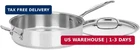 Cuisinart 5.5 Quart Saut Pan W/ Cover, Stainless Steel With Lid, Large Kitc New. Price: $89.73.