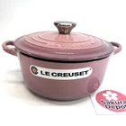 Creuset Cocotte Ronde 20CM Mauve Pink Enameled Cast Iron Silver Knob Jpn New. Price: $263.50.