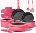 15-PIECE Non-stick Cookware Set With Detachable Handle, Induction Safe New. Price: $107.99.