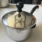 Vintage Farberware Qt 18/10 Stainless Steel Pot Sauce Pan Pour Spouts With Lid Used. Price: $11.95.