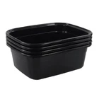 Morcte 12 Quart Rectangle Plastic Wash / Dishpan Basin, Set Of 4 New. Price: $34.44.