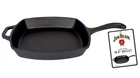 Jim Beam 10.5" Pre Seasoned Square Cast Iron Skillet New. Price: $20.99.