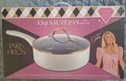 New - Paris Hilton 3.5 Qt Sauce Saute Pan Pot With Glass Lid Nonstick Ceramic. Price: $17.00.