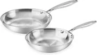 Stainless Steel Frying Set 2 Piece, 8,10 Inch Tri-ply Non Stick, New. Price: $47.32.