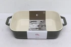Staub Ceramic Baking Dish Basil Green New With Tags 2.5 Quarts 10.5" X 7.5". Price: $57.20.