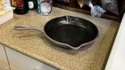 Creuset Artichaut #30 Enameled Cast Iron 12" Double Spout Fry Pan Skillet Used. Price: $54.99.