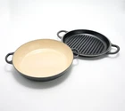 Creuset Enameled Cast Iron Multi-function Braiser 3.5 Qt Oyster Nib New. Price: $230.99.