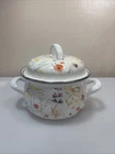 Crofton 1 Qt Enameled Steel Pot Floral With Lid Double Handles Used. Price: $24.73.