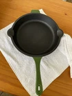 Berghoff Cast Iron Fry Pan Green Nice Used. Price: $35.00.