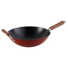 Imusa Light Cast Iron Wok With Wood Handles 14-INCH, Black New. Price: $63.39.