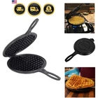 Lehmans Cast Iron Waffle Maker Two Piece Hinged Non-electric Fo... New. Price: $93.62.
