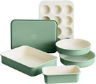 6 Piece Nonstick Bakeware Set, Non-toxic Pfas-free Ceramic Oven Pans, Dishwasher New. Price: $208.99.