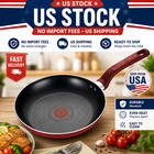 T-fal Easy Care 12" Nonstick Fry Pan Red Large Skillet Thermo-spot Oven Safe New. Price: $17.80.