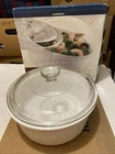Corningware 1/2 QT/2.5 Covered Round Casserole Dish New. Price: $29.00.