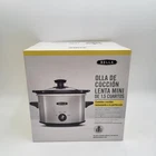 Bella 1.5 Qt Slow Cooker 3 Heat Manual Control Evergood Ceramic Nonstick Kitchen New. Price: $14.54.