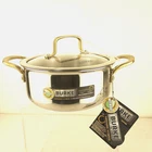 David Burke Tri-ply Geo 3-QT Ceramic Hybrid Steel Vent Lid Nonstick Gold Trim New. Price: $72.99.