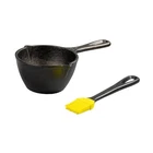 Lodge LMPB21 Cast Iron Melting Pot And Basting Mixing Silicone Brush Set New. Price: $29.89.