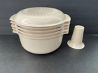 Tupperware Ultra Pc Microwave OVENWARE-3 Qt, Colander & Cone 2192,2195,2196 Used. Price: $54.95.