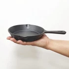 Mozuve 6 Inch Cast Iron Skillet, Frying Pan With Drip-spouts, 14CM, Black New. Price: $20.34.