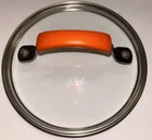 Rachael Ray Glass Replacement Lid Cool Touch Orange Handle For 6-7 Inch Pans Used. Price: $15.99.