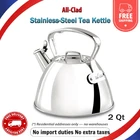 All Clad Stainless Steel Tea Kettle 2 Quart Induction Cookware Silver Pot New. Price: $80.99.