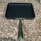All-clad Nonstick Black Square Shape Ridged Bottom Cookware Grill Skillet Pan Used. Price: $33.00.