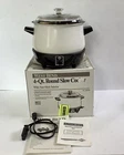 Iob West Bend Qt. Automatic Round Slow Cooker 5225 White Model No 84004D Used. Price: $99.99.