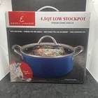Nib Emeril Lagasse 4.5 Qt Premium Ceramic Nonstick Blue Low Stock Pot New. Price: $18.50.