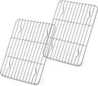 E-far Small Baking Set Of 2, Stainless Steel Metal Roasting Cooking Racks, New. Price: $11.43.