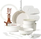 18-PIECE Non-stick Ceramic Cookware Set With Detachable Handle, Oven Safe New. Price: $66.99.
