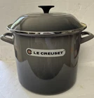 Creuset Enameled Steel 10 Quart Stockpot, Cerise Red - New With Box. Price: $120.00.