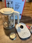 New Zwilling Enfinigy Glass 1.7L, Tea Kettle, 6 Preset Timer, Silver. Price: $80.00.