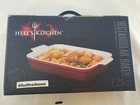 Hells Kitchen Stoneware Rectangular Baker 1.25 Qt Enameled Baking Dish. Price: $32.99.