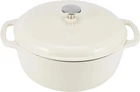 Large 7.3-QUART Enameled Cast Iron Dutch Oven With Lid Dual Handles New. Price: $86.99.