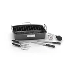 Cuisinart ASR-1713PS Aluminum Nonstick Roaster With Carving Tools X 13" Black New. Price: $41.99.