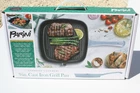 New Parini 9 Cast Iron Square Enameled Grill Pan Cookware Non-stick Durable. Price: $18.00.