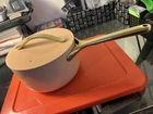 Caraway Sauce Pan With Lid Nonstick Ceramic 3 Quart Perracotta New. Price: $79.99.