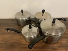 Farberware Classic Stainless Steel Cookware Pots With Lids 10 Piece Set Used. Price: $47.60.