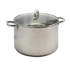 Oster Adenmore 16 Quart Stainless Steel Stock Pot Tempered Glass Lid New. Price: $69.94.