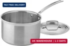 Cuisinart 4-QUART Skillet, Stainless Steel Cookware Multiclad Pro Triple Ply Sau New. Price: $111.92.
