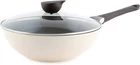 Neoflam 12'' Non Stick Kitchen Chef Wok Pan Skillet With Glass Lid Made In Korea New. Price: $51.99.