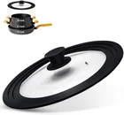 Universal Lid For Pots, Pans And Skillets, With Heat Resistant Silicone New. Price: $44.84.