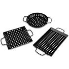 Waykea Non-stick Grill Basket Set, 3-PIECE Bbq Accessory Wok Pan Vegetable New. Price: $39.69.