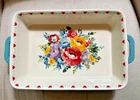 Pioneer Woman Sweet Romance 9" X 13" Rectangular Stoneware Baking Casserole Dish Used. Price: $29.99.