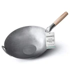 Mammafong Flat Bottom Carbon Steel Pan - Authentic Hand Hammered Woks And... New. Price: $83.97.