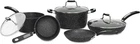 Rock 8PC Non-stick Cookware Set Durable, Oven Safe, Pfoa Free, Easy Clean New. Price: $252.99.