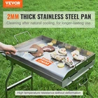 Stove Top Griddle, 23.5"X16" Pre-seasoned Stainless Steel Silver New. Price: $85.64.