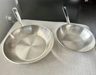 Emeril 10 And 8 Inch Skillet Stainless Steel Copper Core Saut Frying Pan Used. Price: $48.00.