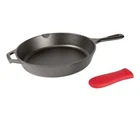 Lodge 12 Inch Red Silicone Non Toxic Cast Iron Skillet Pre Seasoned Usa Made New. Price: $47.19.